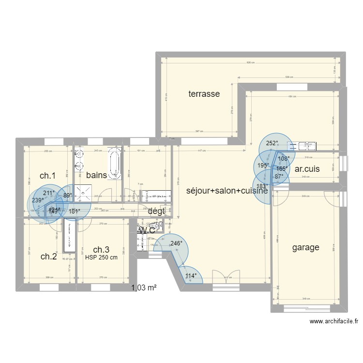 Plan Archifacile Laura Rondeau 5ème2. Plan de 0 pièce et 0 m2