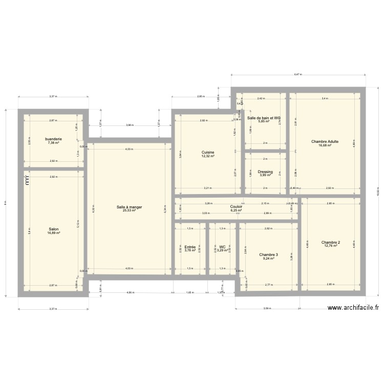 PLAN MAISON. Plan de 0 pièce et 0 m2