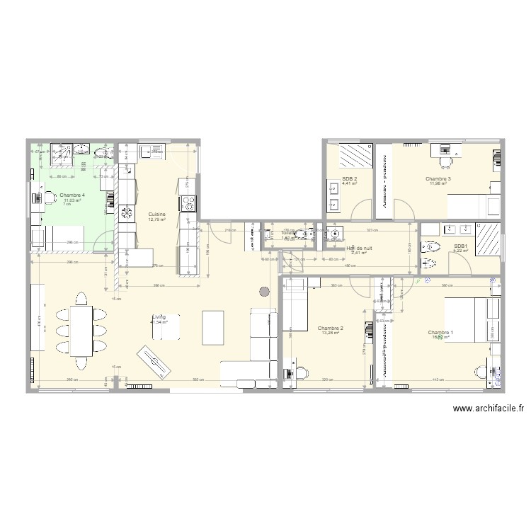 Neuilly 62 modifié avec chauffage. Plan de 0 pièce et 0 m2