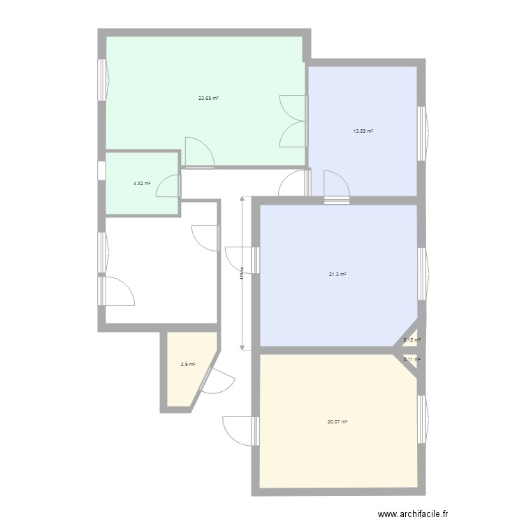 vue d ensemble rez de chausée. Plan de 0 pièce et 0 m2