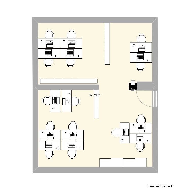 Bureau Neuilly. Plan de 0 pièce et 0 m2