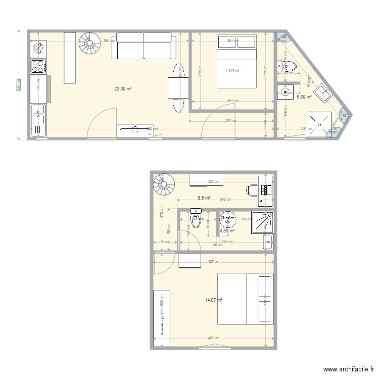 Cerdon studio. Plan de 0 pièce et 0 m2