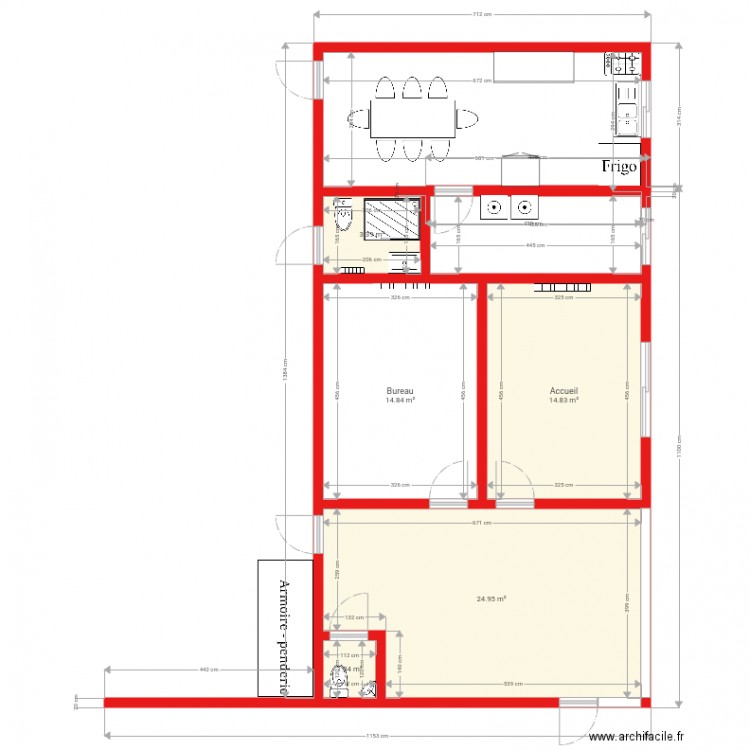 batiment. Plan de 0 pièce et 0 m2