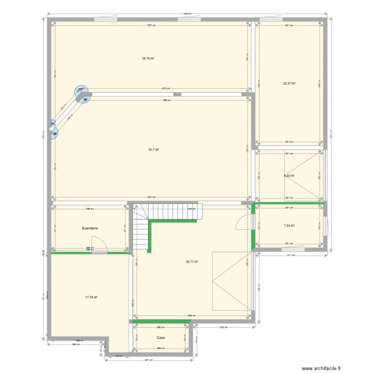 Sous sol. Plan de 0 pièce et 0 m2