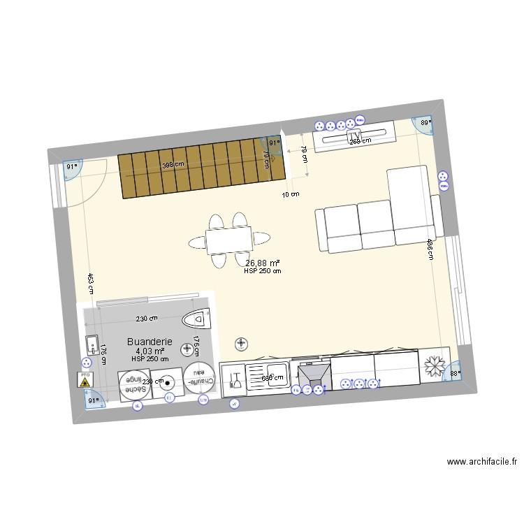 Gîte N°3. Plan de 0 pièce et 0 m2