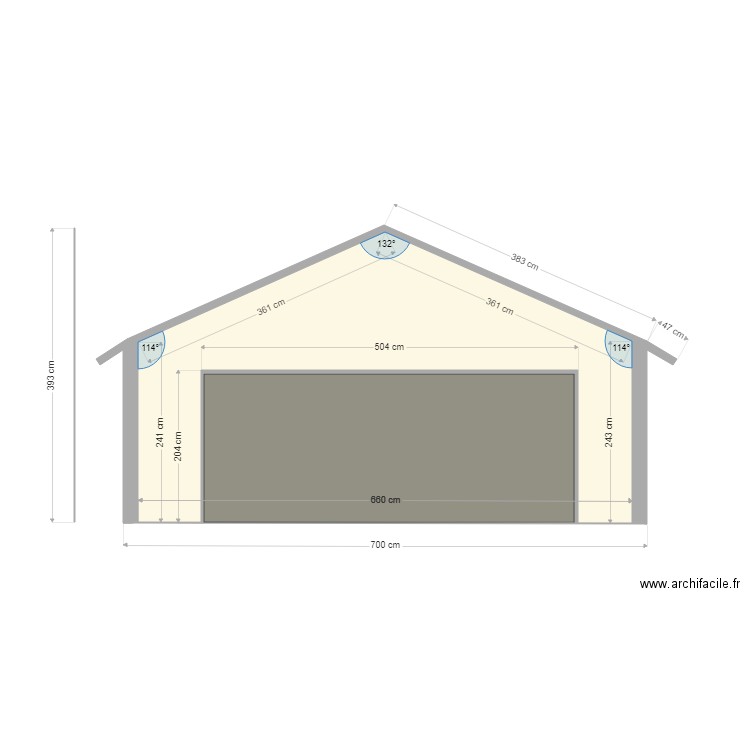 garage nord. Plan de 0 pièce et 0 m2