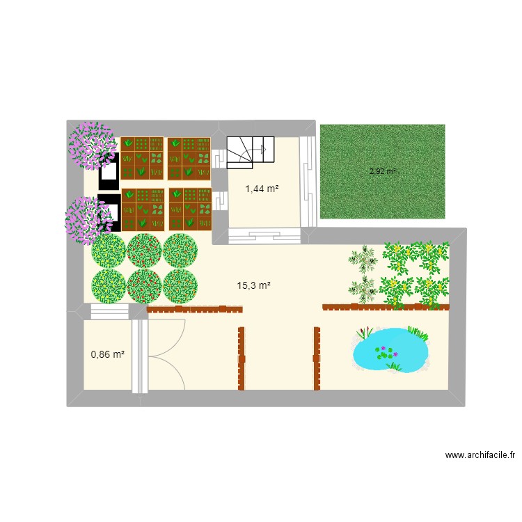 ferme. Plan de 0 pièce et 0 m2