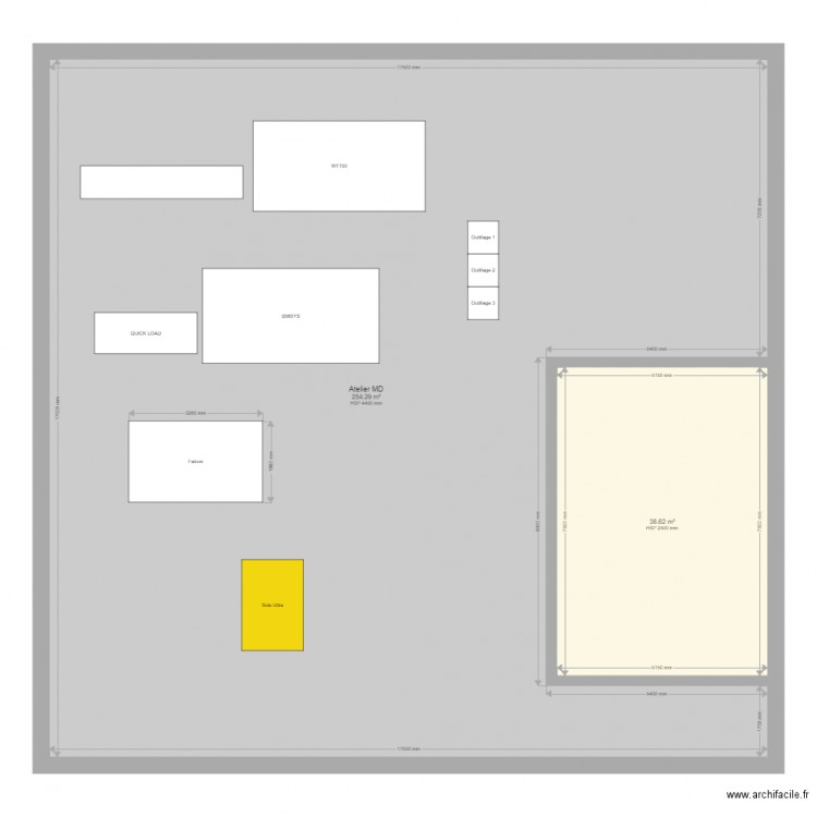 Atelier MD - Plan dessiné par MDPrecision69220