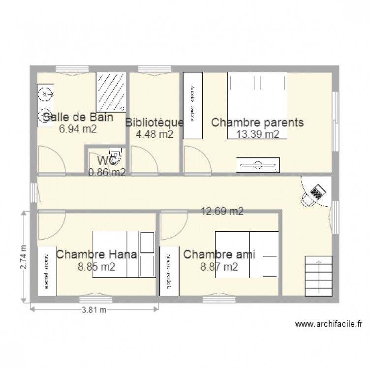 Etage 1. Plan de 0 pièce et 0 m2