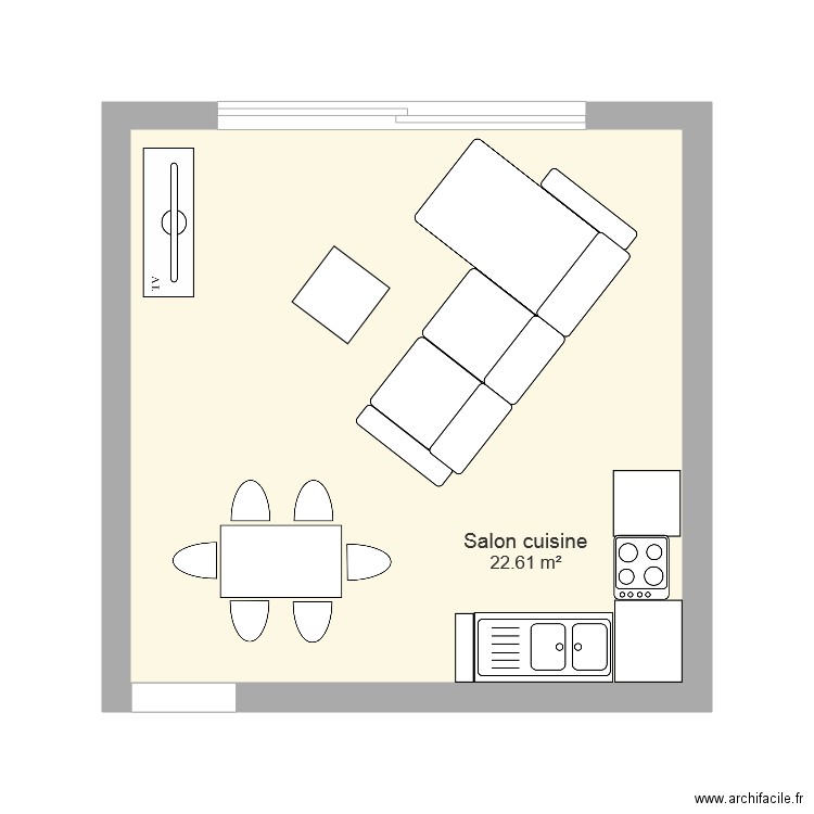 SALON. Plan de 0 pièce et 0 m2