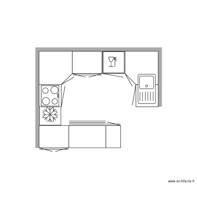 CUISINE. Plan de 0 pièce et 0 m2