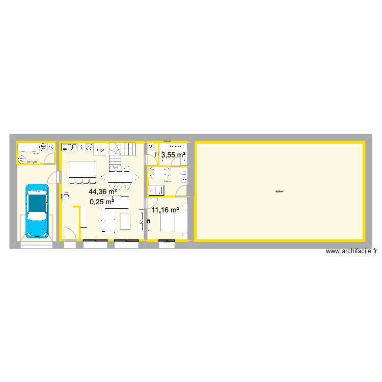 PLAN ANGY. Plan de 27 pièces et 645 m2