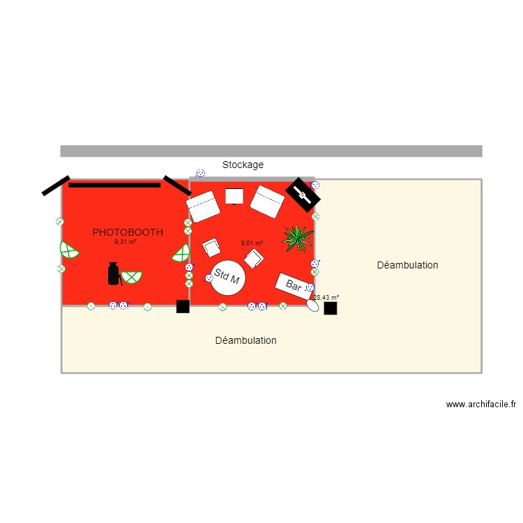 Foire expo Bressuire 2022 proposition. Plan de 0 pièce et 0 m2