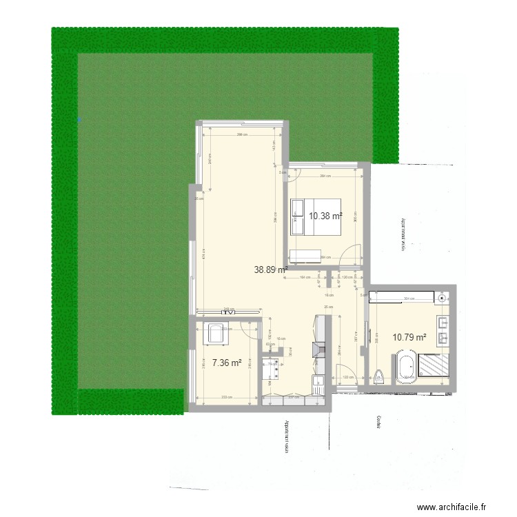 appartement. Plan de 0 pièce et 0 m2