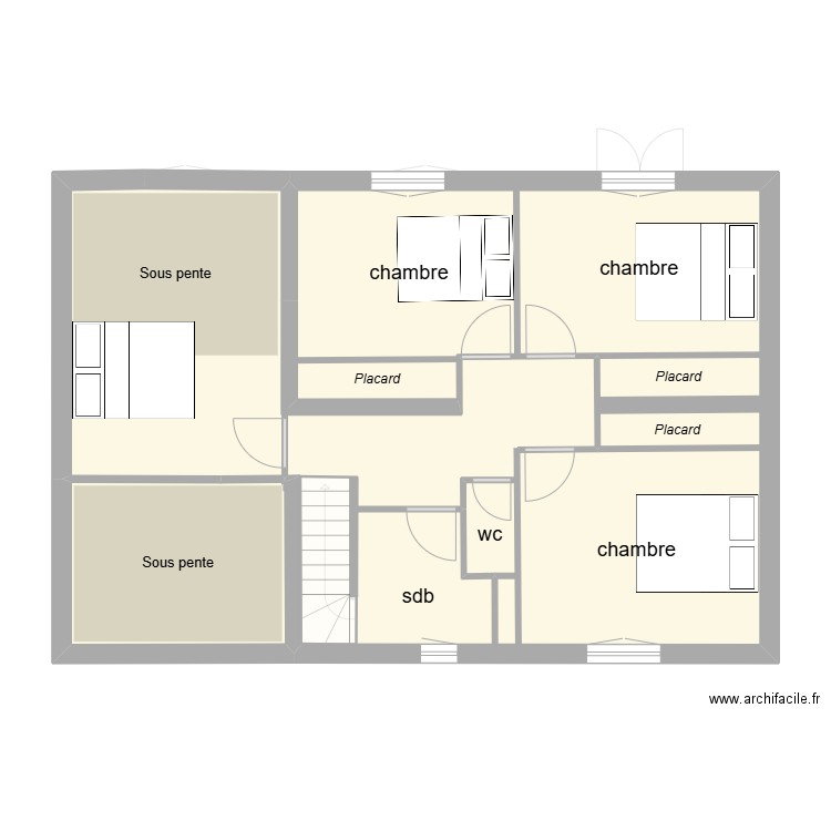 borgo2. Plan de 9 pièces et 161 m2