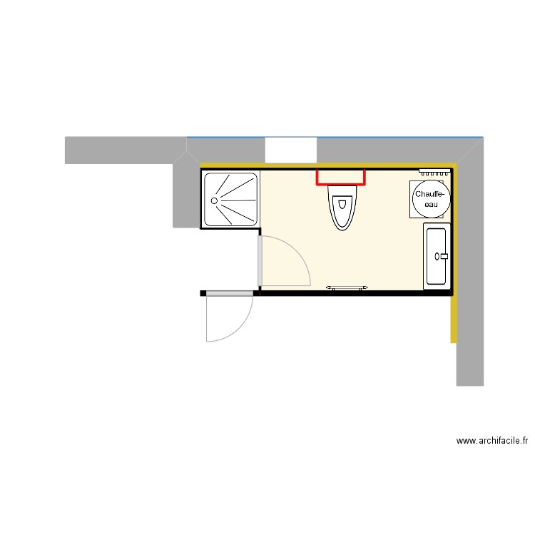 salle de bain. Plan de 0 pièce et 0 m2