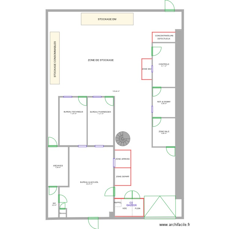 LOCAUX J AIR HOME RDC V1. Plan de 0 pièce et 0 m2