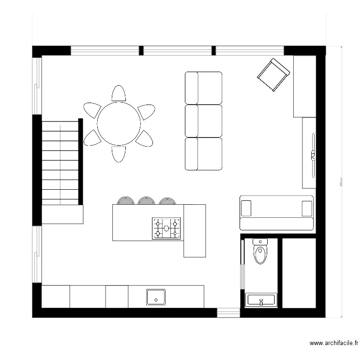 chalet étage 2. Plan de 0 pièce et 0 m2