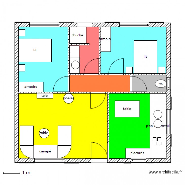 Plan Maison T3 | Ventana Blog