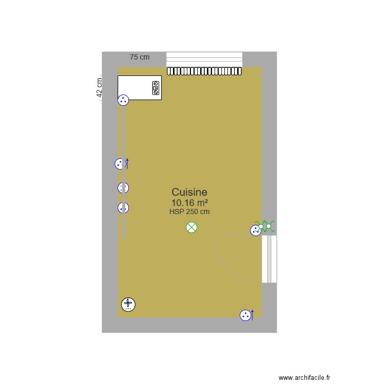 cuisine. Plan de 0 pièce et 0 m2