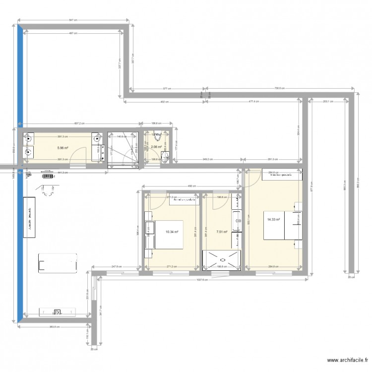 REZ DE JARDIN. Plan de 0 pièce et 0 m2