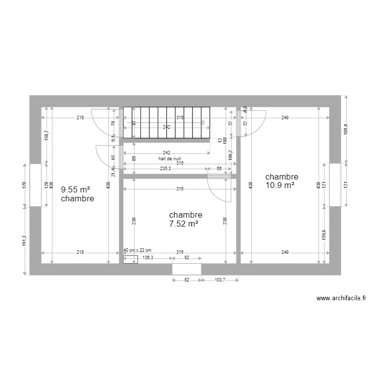 Montigny Couterelles Etage. Plan de 0 pièce et 0 m2