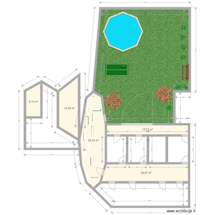 Jeux et Jardin. Plan de 0 pièce et 0 m2