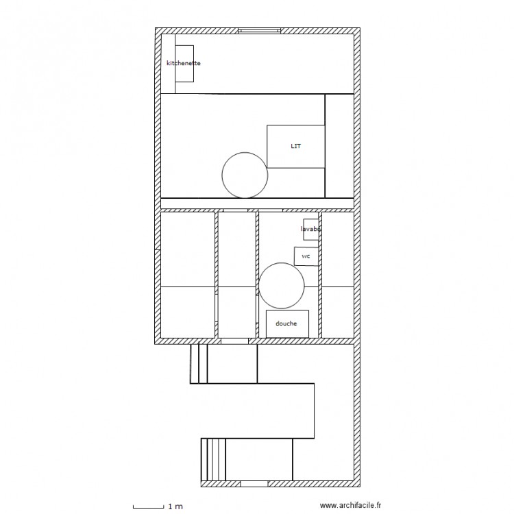 CHAMBRE HANDICAPE 1. Plan de 0 pièce et 0 m2