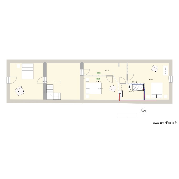 1 étage ferme 4. Plan de 0 pièce et 0 m2