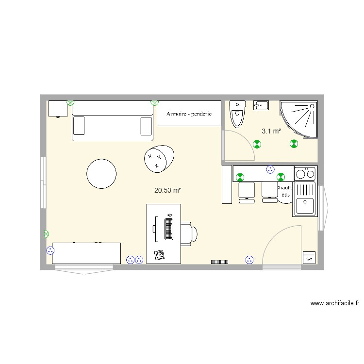 loft. Plan de 0 pièce et 0 m2