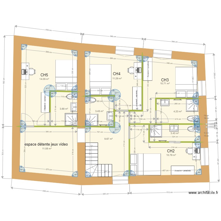 lac division1er. Plan de 0 pièce et 0 m2