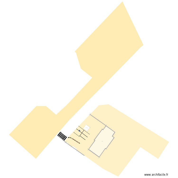 parking école. Plan de 0 pièce et 0 m2