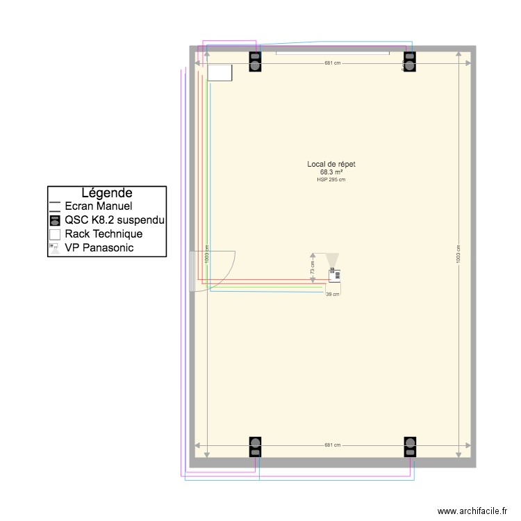 local de répet. Plan de 0 pièce et 0 m2