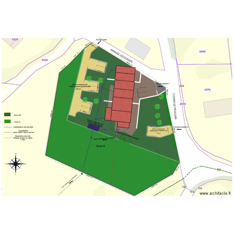 Lecoueder2. Plan de 8 pièces et 4266 m2