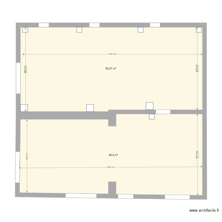 ETAT DES LIEUX RDC SIX FOURS. Plan de 0 pièce et 0 m2