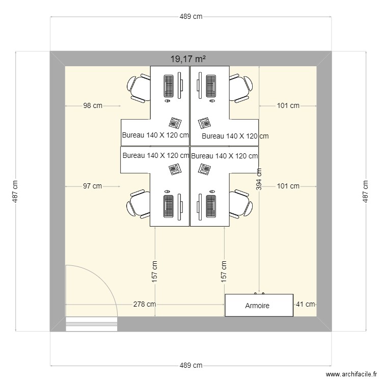 Bureau Holding. Plan de 0 pièce et 0 m2