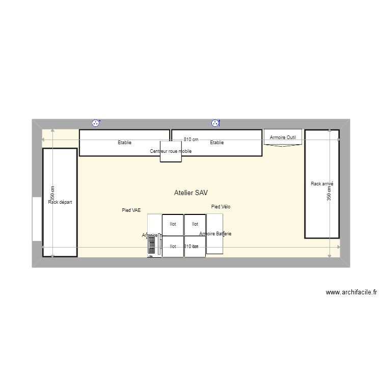 Atelier SAV. Plan de 0 pièce et 0 m2