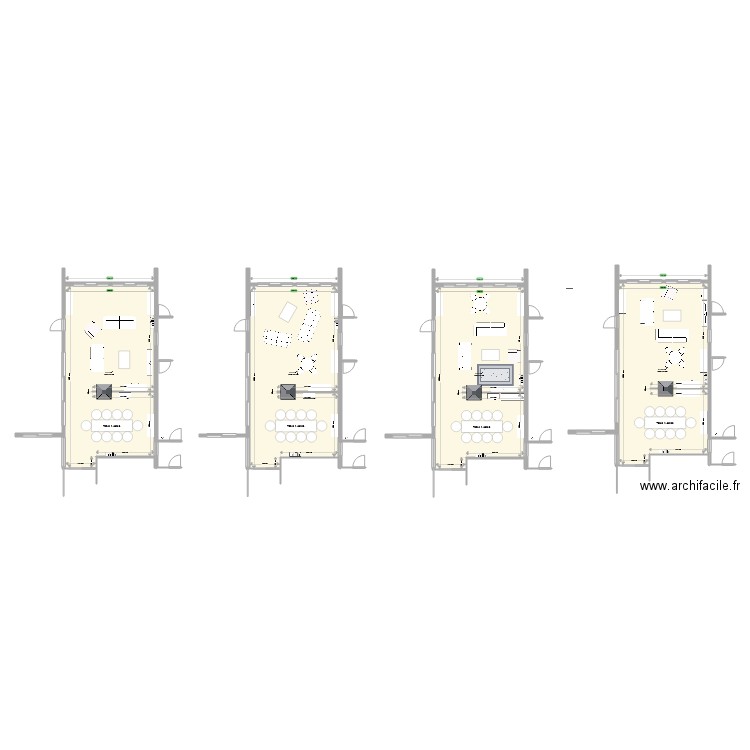 salon possibilités. Plan de 0 pièce et 0 m2