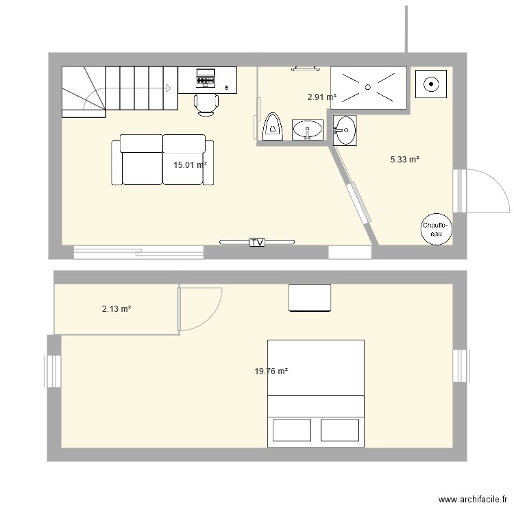 extension garage. Plan de 0 pièce et 0 m2