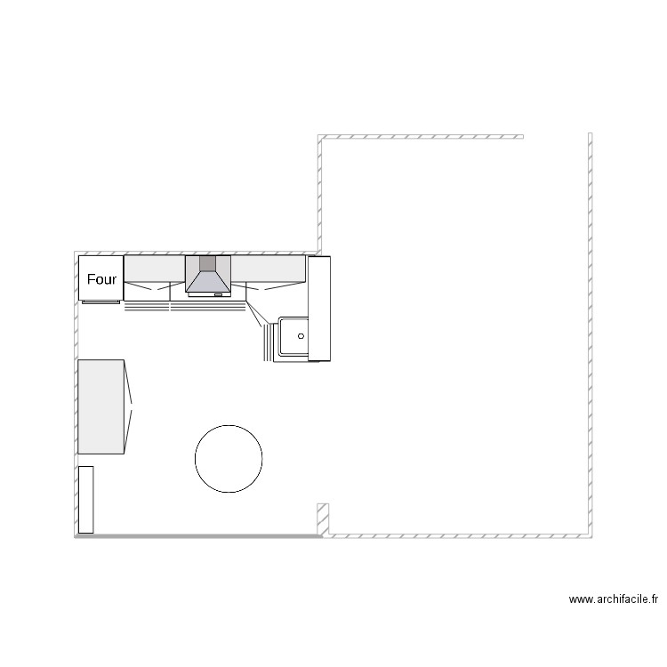 cuisine essai. Plan de 0 pièce et 0 m2