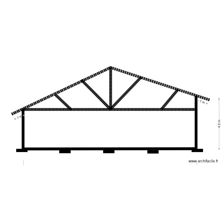 plan coupe. Plan de 0 pièce et 0 m2