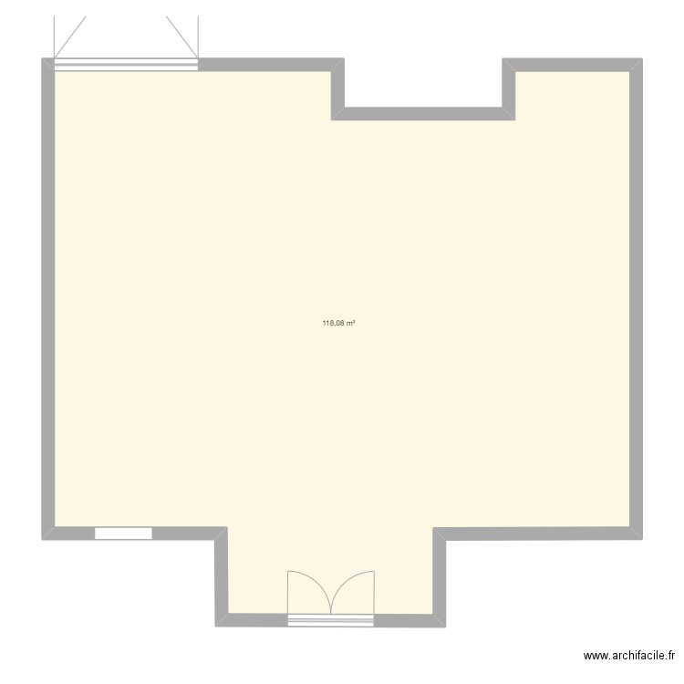 DONOVAN DE VRIEZE. Plan de 1 pièce et 118 m2