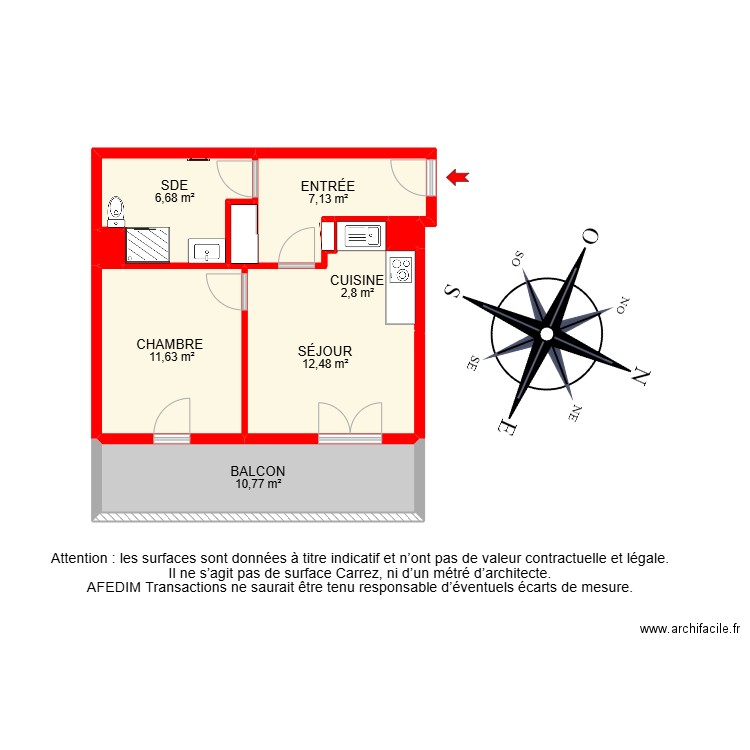 BI23633 -. Plan de 10 pièces et 64 m2