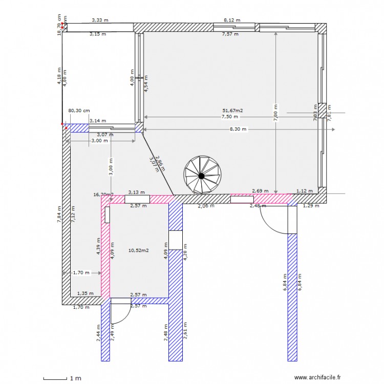 plan arandissement modif. Plan de 0 pièce et 0 m2