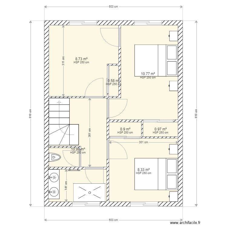 R1  NEW SALESSES. Plan de 0 pièce et 0 m2