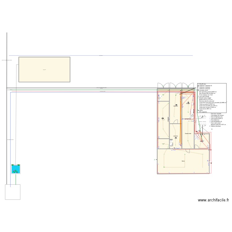 Plan brut. Plan de 0 pièce et 0 m2