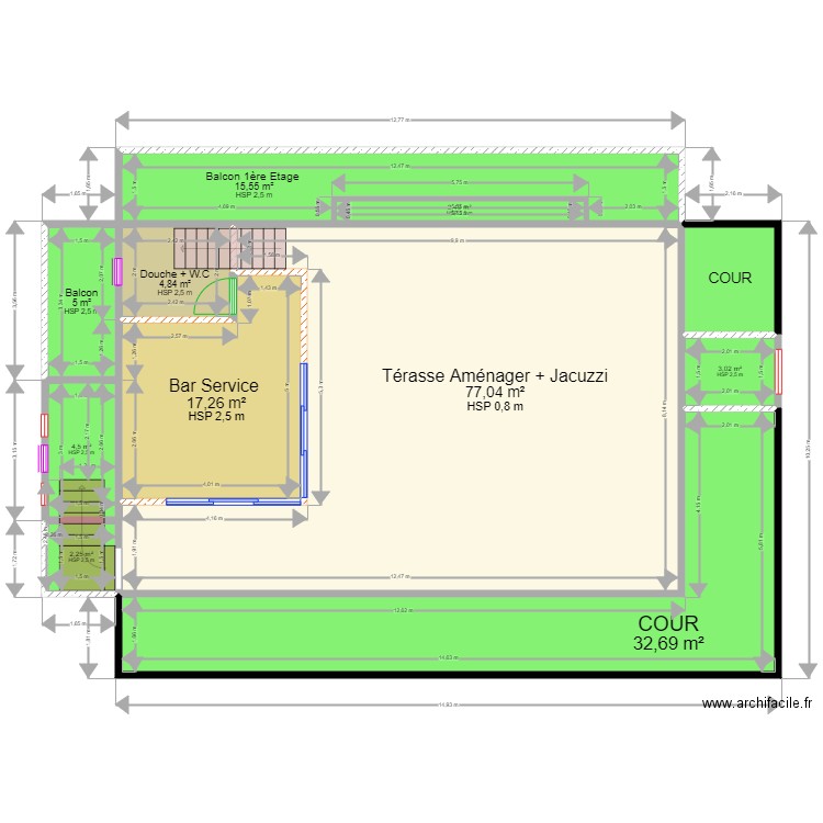 Villa Luxe  PLAN Terrasse Vide. Plan de 0 pièce et 0 m2