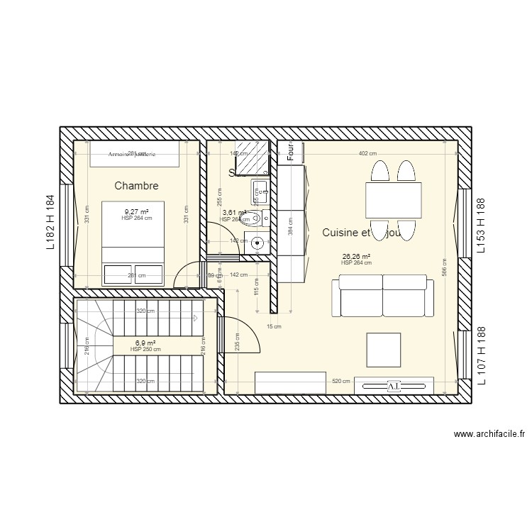 Première étage Province Meublé . Plan de 0 pièce et 0 m2