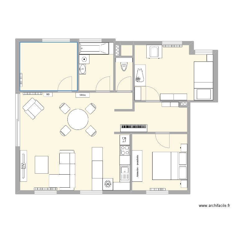 HIMMERICH PERSO SEB. Plan de 9 pièces et 81 m2