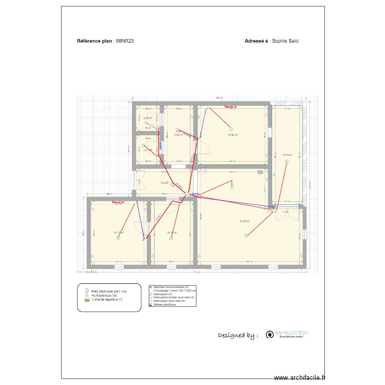 Projet IDRISSE Iconi Eclairage. Plan de 0 pièce et 0 m2